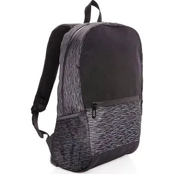 Městský batoh Reflexní batoh na notebook z RPET AWARE™, černá, černá