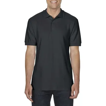 Dětská móda Gildan Premium Cotton® Adult Double PiquÉ Polo, černá (Black)