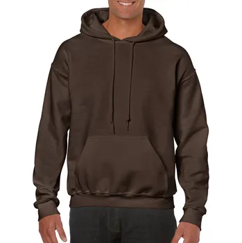 Pánská mikina Gildan Heavy Blend™ Adult Hooded Sweatshirt mikina, hnědá (Dark Chocolate)
