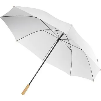 Větruodolný golfový deštník Romee 30'' z&nbsp;recyklovaného PET materiálu, bílá