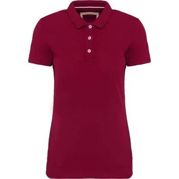 Kariban Ladies' Vintage Short Sleeve Polo Shirt, červená (Sport Scarlet Red)