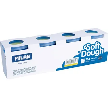 Modelovací hmota Plastelína MILAN Soft Dough žltá 116g /1ks