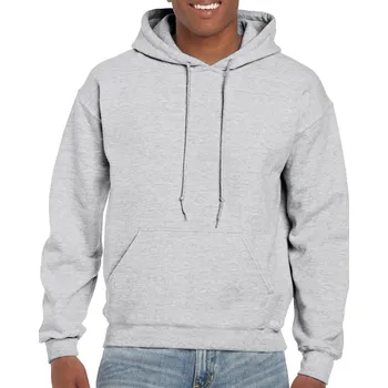 Pánské oblečení Gildan Dryblend® Adult Hooded Sweatshirt mikina, šedá (Ash Grey)