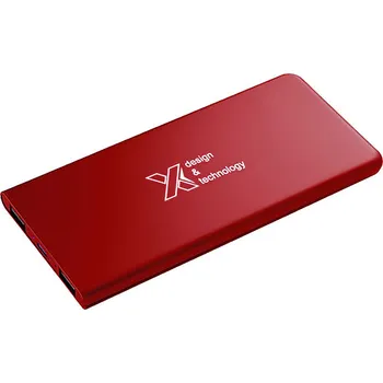 Powerbanka Svítící powerbanka SCX.design P15 5000 mAh, červená