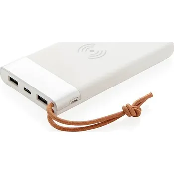 Powerbanka Bezdrátová powerbanka Aria 8 000 mAh 5W, bílá