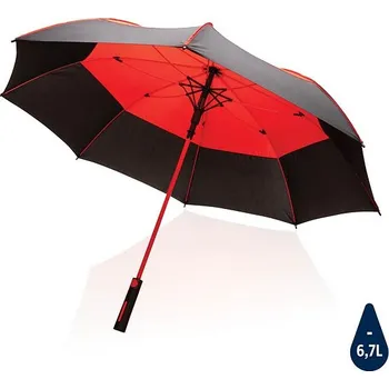 Deštník 27' větruodolný auto-open deštník Impact ze 190T RPET AWARE™, červená