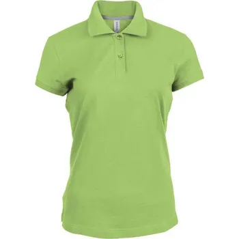 Kariban Ladies' Short-sleeved Polo Shirt, zelená (Lime)