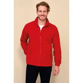 Sol's North Men - Zipped Fleece Jacket, bílá (White)