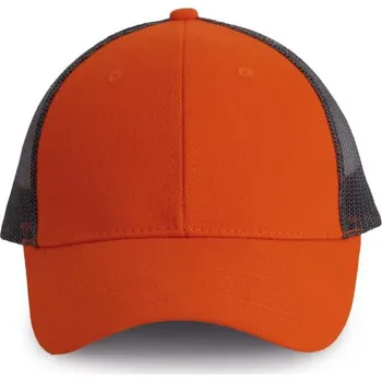 Čepice K-up Trucker Cap - 6 Panels, oranžová (Sport Orange)