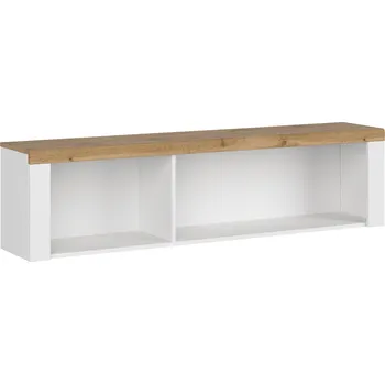 Obývací stěna Visací regál 160, bílá/dub wotan, VILGO