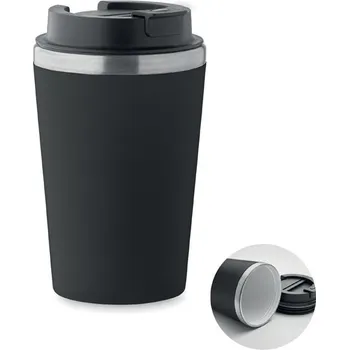 Termohrnek Pohárek s keramickým vnitřkem 350 - BLERM, černá