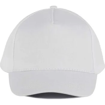 Čepice K-up Cotton Cap - 5 Panels, bílá (White)