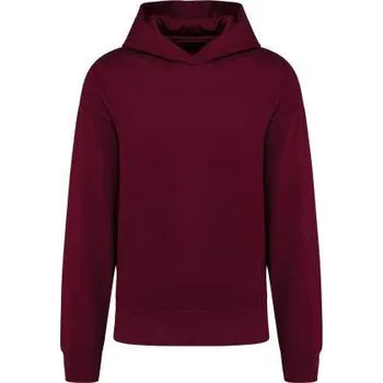 Pánská mikina Kariban Unisex Oversized Fleece Hoodie, červená (Maroon)