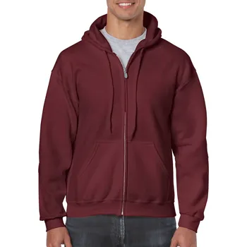 Pánská mikina Gildan Heavy Blend™ Adult Full Zip Hooded Sweatshirt mikina, červená (Maroon)