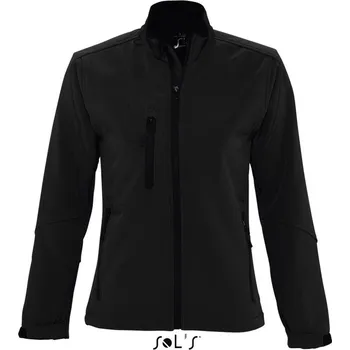 Pánská softshellová bunda Sol's Roxy - Women's Softshell Zipped Jacket, černá (Black)