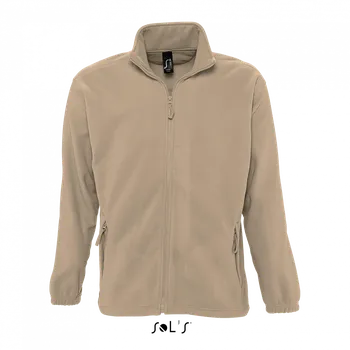 Sol's North Men - Zipped Fleece Jacket, hnědá (Sand)