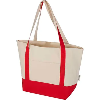 Nákupní taška Nákupní taška z GRS recyklované bavlny o gramáži 320g/m² Sam, červená