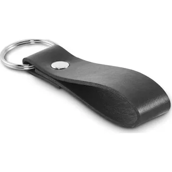 Přívěsek na klíče z PU - STROKEY, černá