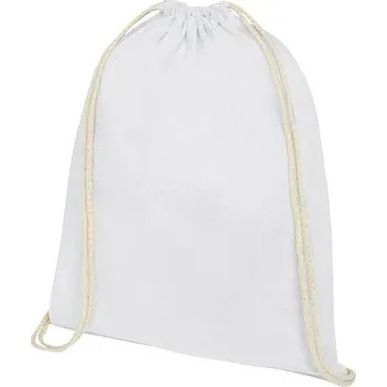 Oregon šňůrkový batoh z bavlny 140 g/m², bílá