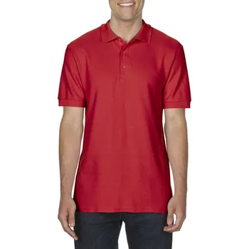 Dětská móda Gildan Premium Cotton® Adult Double PiquÉ Polo, červená (Red)