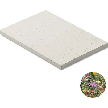 Zápisník Zápisník A5, semínka v deskách - SEED BOOK, bílá