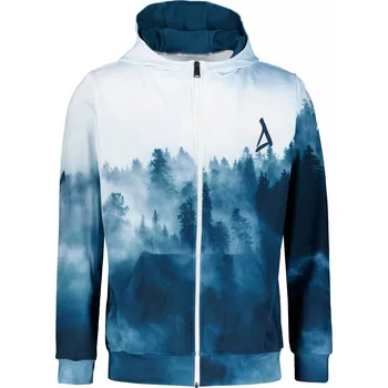 Pánské oblečení Pánská funkční mikina na zip premium ALTISPORT VOJ/ALM030MI02 LES/MODRÁ XXXL