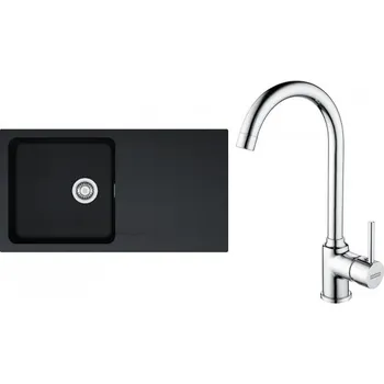 Tectonitový dřez FRANKE Set T98Č OID 611 černá + FP 9000.031