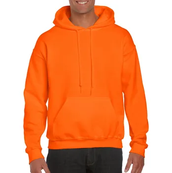 Pánská mikina Gildan Dryblend® Adult Hooded Sweatshirt mikina, oranžová (Safety Orange)