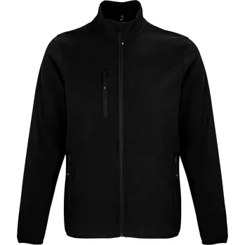 Pánská softshellová bunda Sol's Falcon Men - Softshell Zip Jacket, černá (Black)