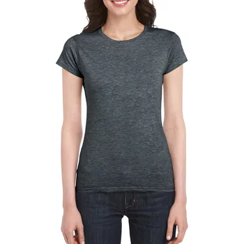 Gildan Softstyle® Ladies' T-shirt, šedá (Dark Heather)