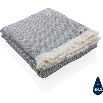 Všestranná osuška/deka 100 x 180cm Ukiyo Hisako AWARE™, námo, modrá