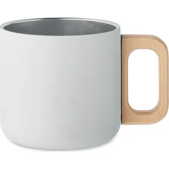 Dvoustěnný hrnek 350 ml - ACERO, bílá