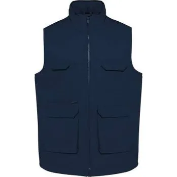 Pánská vesta Designed To Work Unisex Padded Multi-pocket Polycotton Vest, modrá (Navy)