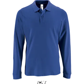 Pánská košile Sol's Perfect Lsl Men - Long-sleeve PiquÉ Polo Shirt, modrá (Royal)