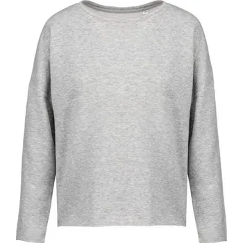 Dámská mikina Kariban Ladies' Oversized Sweatshirt mikina, šedá (Graphite Heather)