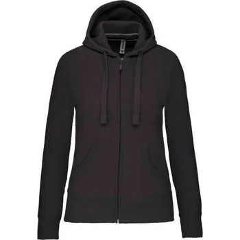 Dámská mikina Kariban Ladies' Full Zip Hooded Sweatshirt mikina, šedá (Charcoal)