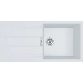 Tectonitový dřez FRANKE Dřez S2D 611-100, 1000 x 500mm bílá