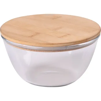 Skleněná mísa FRESH LUNCH, hnědá