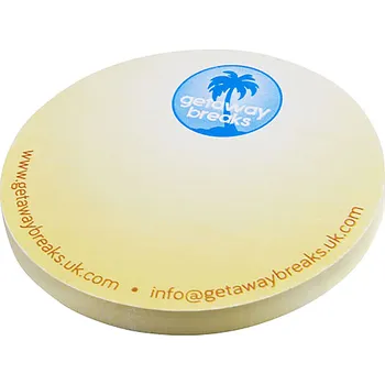 Sticky-Mate® recyklovaný lepicí bloček ve tvaru kruhu, bílá