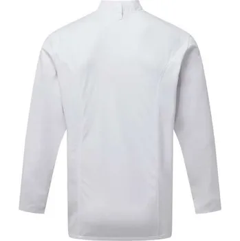 Gastro oděv Premier Chef's Long Sleeve Coolchecker® Jacket With Mesh Back Panel, bílá (White)