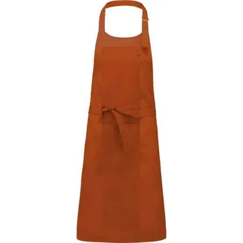 Zdravotnický oděv Kariban Cotton Apron Without Pocket, oranžová (Texas Orange)