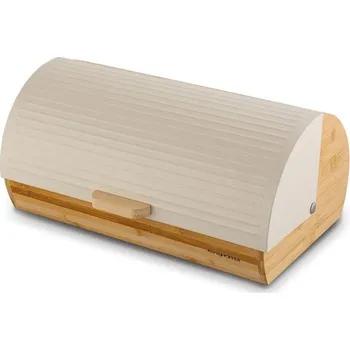 chlebník chlebovka 36x25x16,8cm, KönigHOFFER krém, dřevo/kov