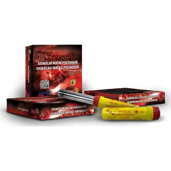 Zábavní pyrotechnika Signální ruční pochodeň - červená