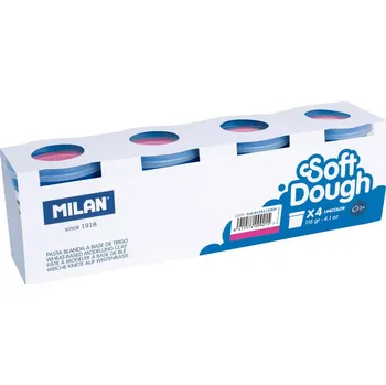 Modelovací hmota Plastelína MILAN Soft Dough ružová 116g /1ks
