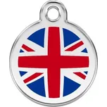 Známka Red Dingo - UK vlajka - Modrá velikost známky M - 30 mm