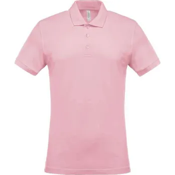 Kariban Men's Short-sleeved PiquÉ Polo Shirt, růžová (Light Pink)