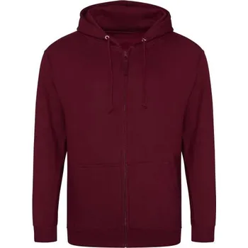 Pánská mikina Just Hoods Zoodie, červená (Maroon)