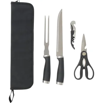 Nerezová sada na okrajování masa ROASTY, černá