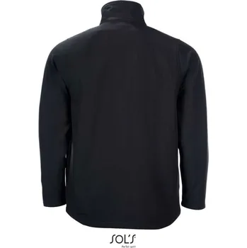 Pánská softshellová bunda Sol's Race Men - Softshell Zip Jacket, černá (Black)