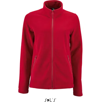 Sol's Norman Women - Plain Fleece Jacket, červená (Red)